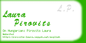 laura pirovits business card